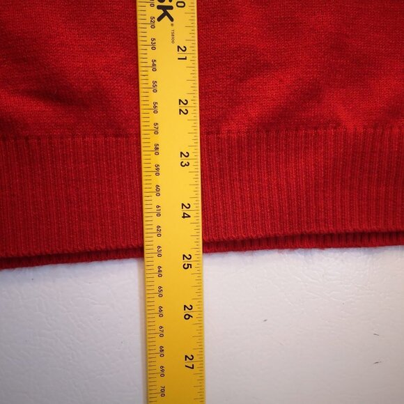 Merry/Joyeux Christmas Noel Ladies Size XL Red & White Christmas Sweater - Picture 8 of 8